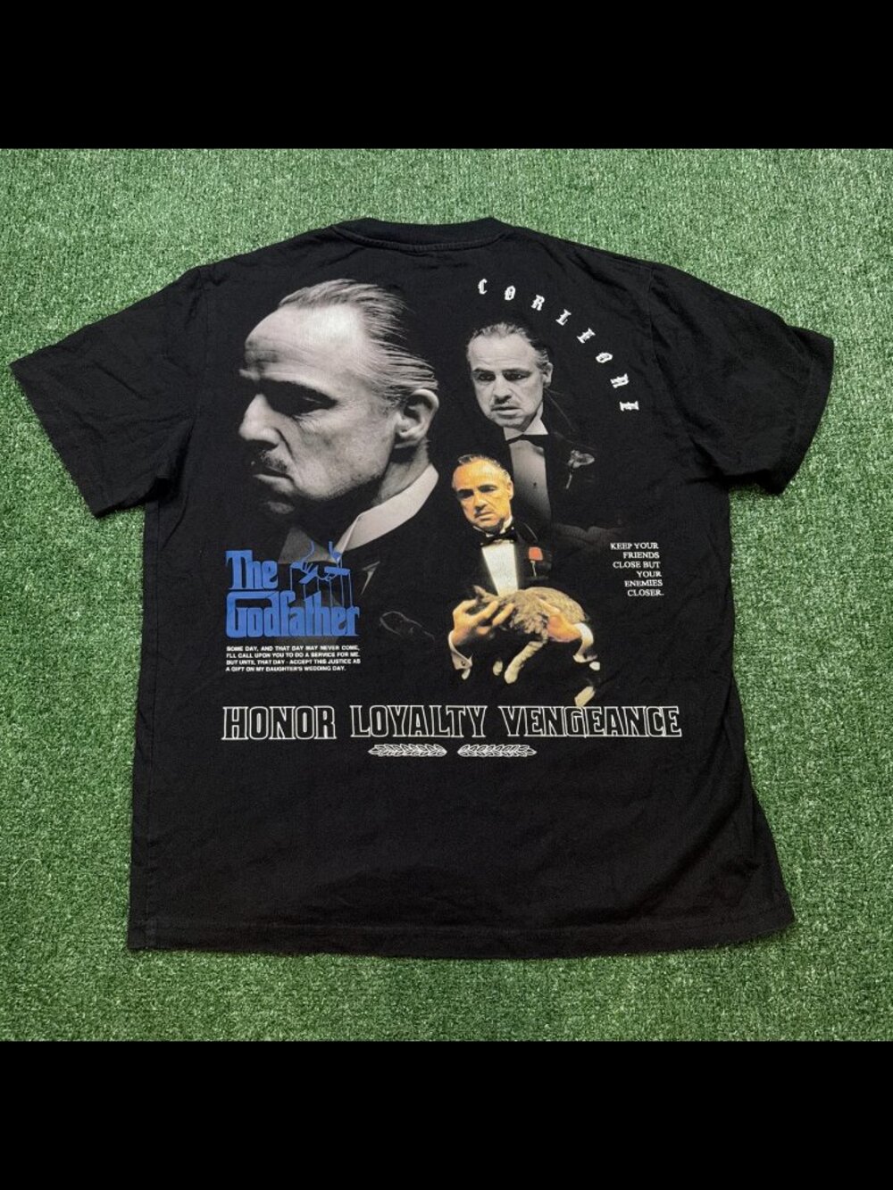 Godfather x Shoe Palace T Shirt Mens Size M Black Short Sleeve Movie Graphic Tee